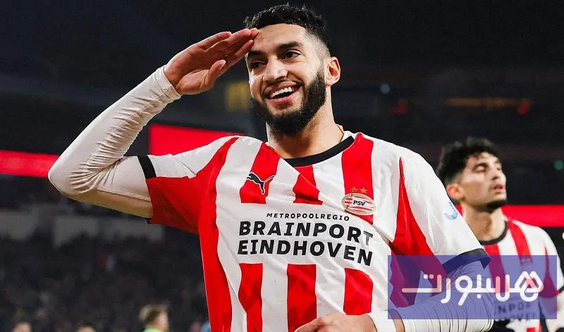 الصيباري يدون هدفه التاسع في "الإيريديفيزي" ويسهم في فوز آيندهوفن