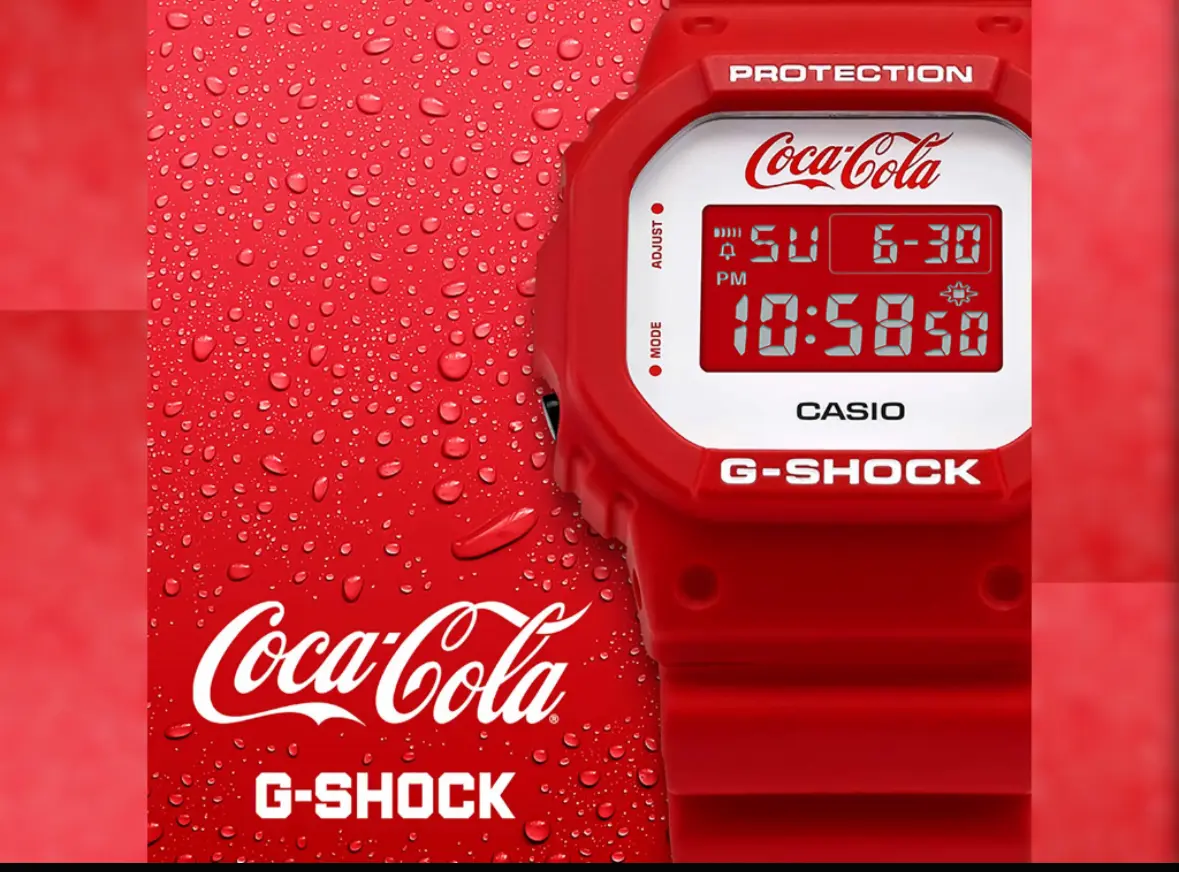 تسريب ساعة Casio G-Shock بالتعاون مع Coca-Cola قبل الإطلاق الرسمي