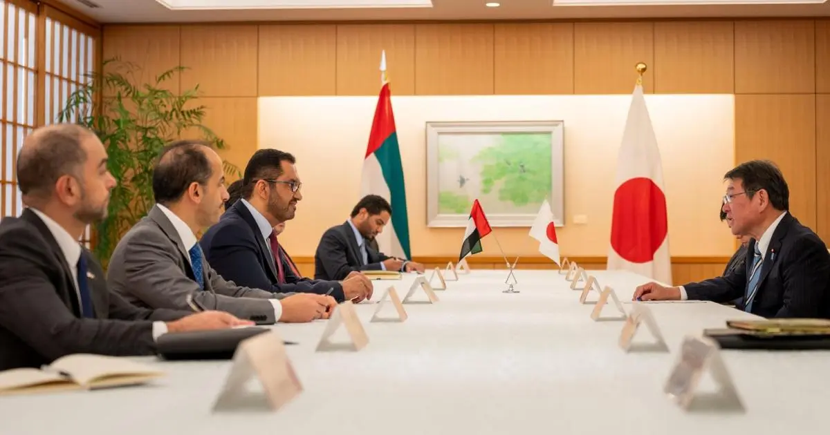 الإمارات واليابان تبحثان تعزيز التعاون في الطاقة والصناعة والتجارة