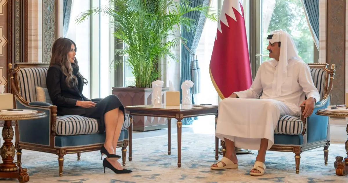 أمير قطر يبحث مع وزيرة الأمن الداخلي الأمريكية تعزيز التعاون