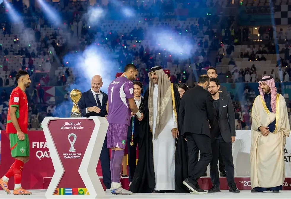 أول تعليق من أمير دولة قطر بعد نهائي كأس العرب 2025 (فيديو)