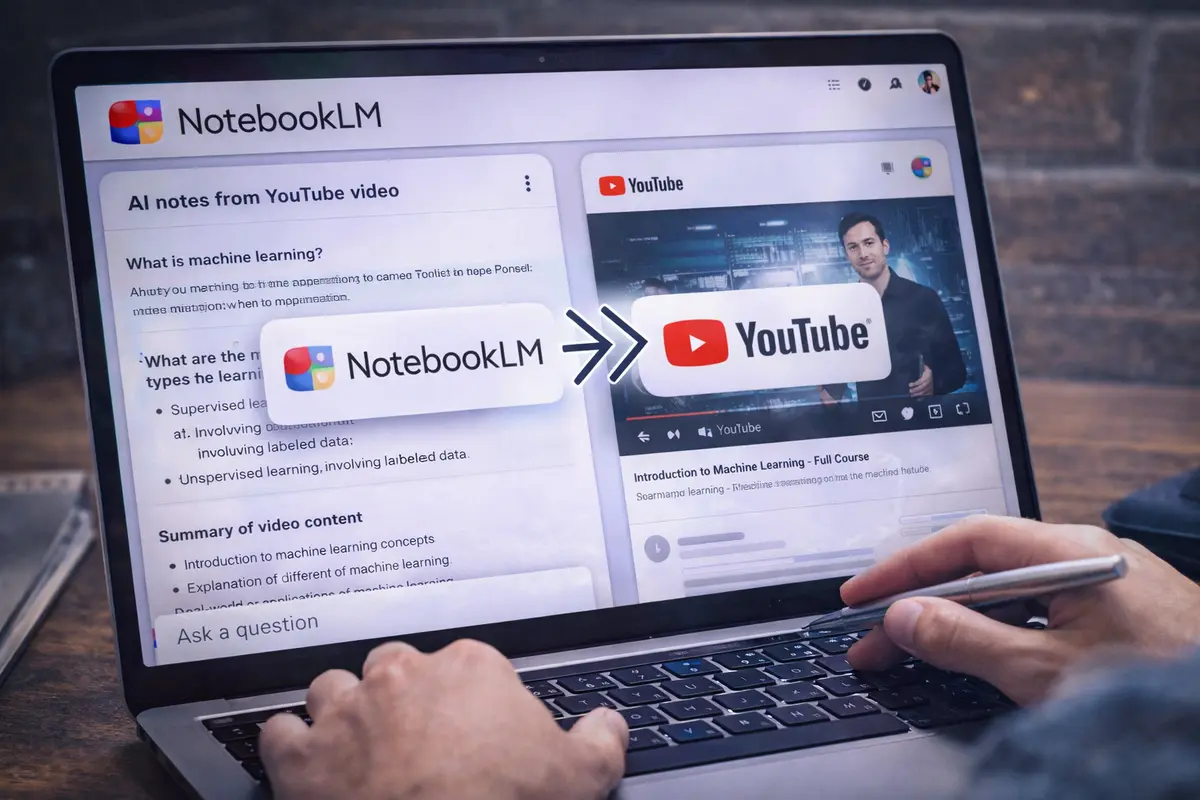 مراجعة تجربة ربط NotebookLM بـ YouTube