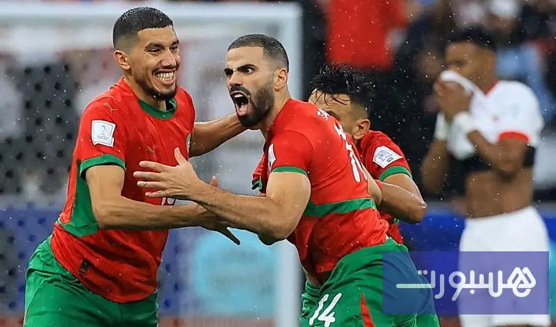 المغرب ينهي الشوط الأول متقدما على الأردن