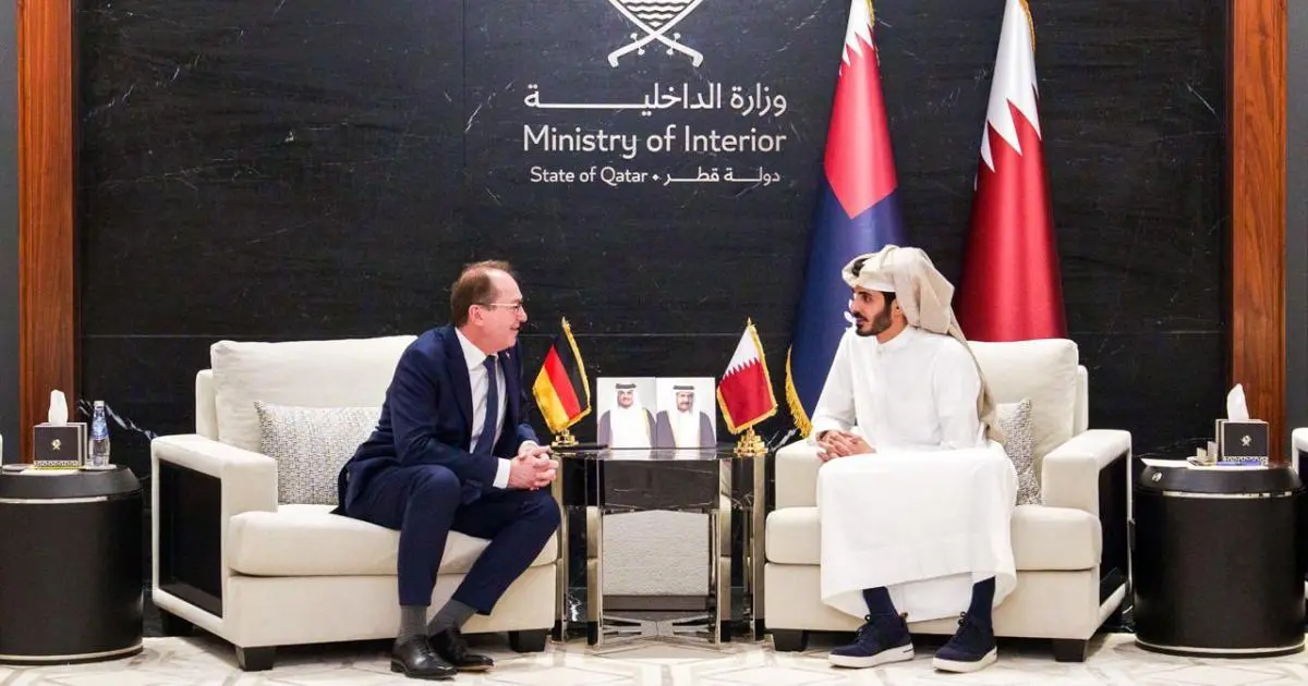 قطر وألمانيا تبحثان تعزيز التعاون في المجالات الأمنية