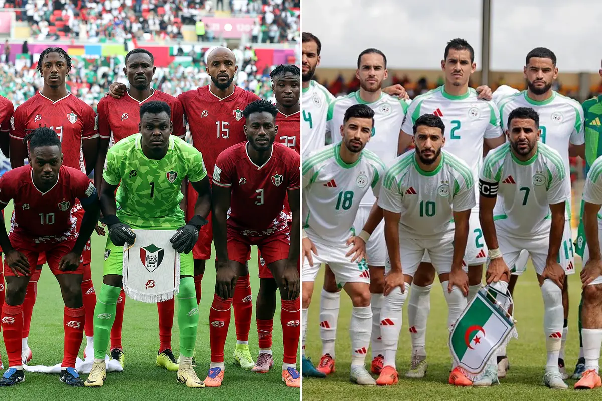 الجزائر ضد السودان بكأس أفريقيا.. الموعد والقنوات الناقلة والتشكيلتان