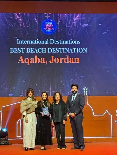 هاشتاق عربي - العقبة تحصد جائزة «أفضل وجهة شاطئية – الفئة الدولية» ضمن جوائز Travel + Leisure India’s Best Awards 2025