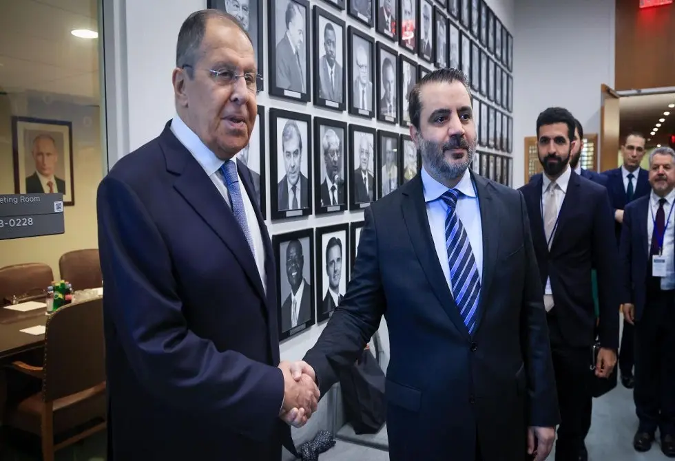 لافروف يستقبل الشيباني في موسكو