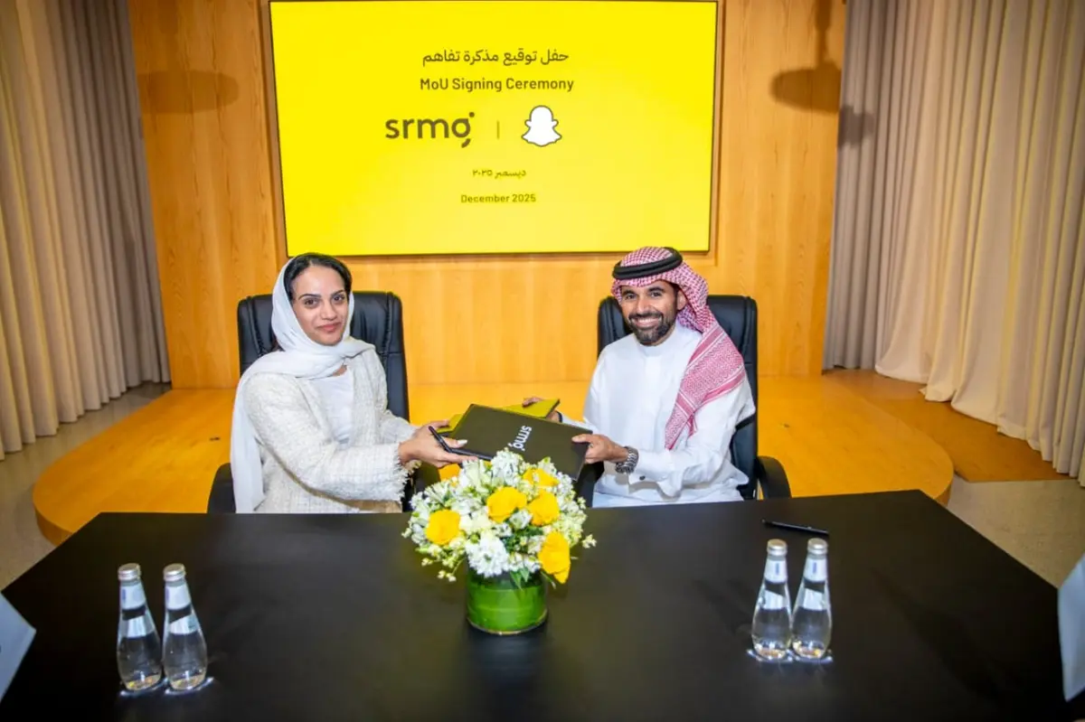 "SRMG" و"Snapchat" تعلنان عن شراكة استراتيجية لتعزيز الابتكار الإعلامي ونمو صناع المحتوى في الشرق الأوسط وشمال أفريقيا