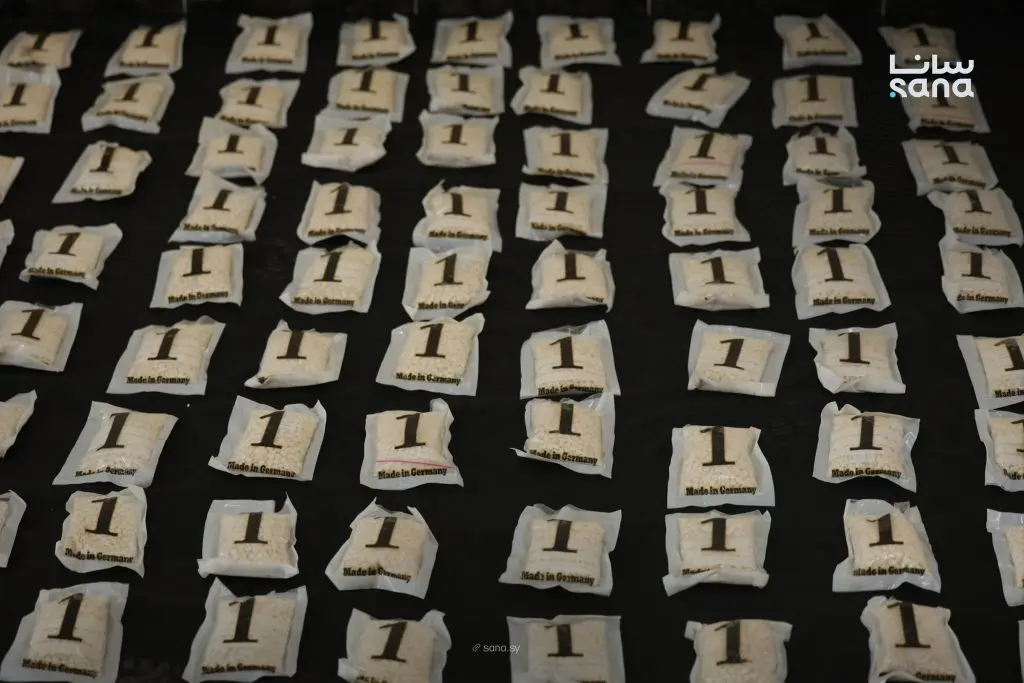 تفكيك شبكة ترويج وإتجار بالمواد المخدرة في دمشق