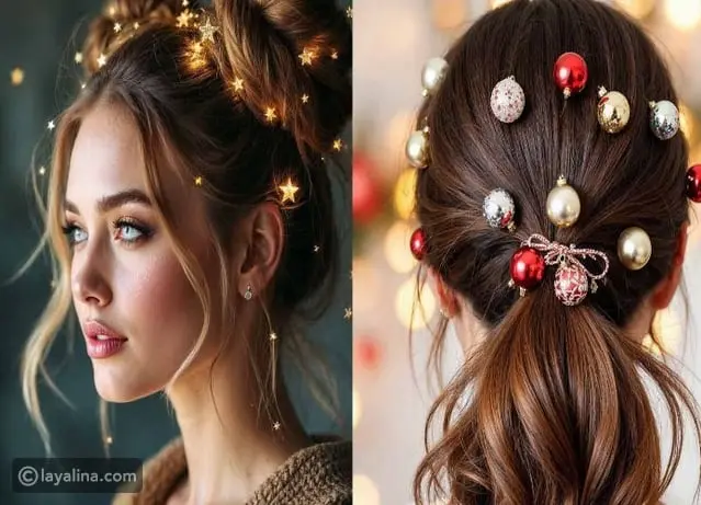 اكتشفي أجمل تسريحات كريسمس لمفاجئة الآخرين في ليلة الميلاد