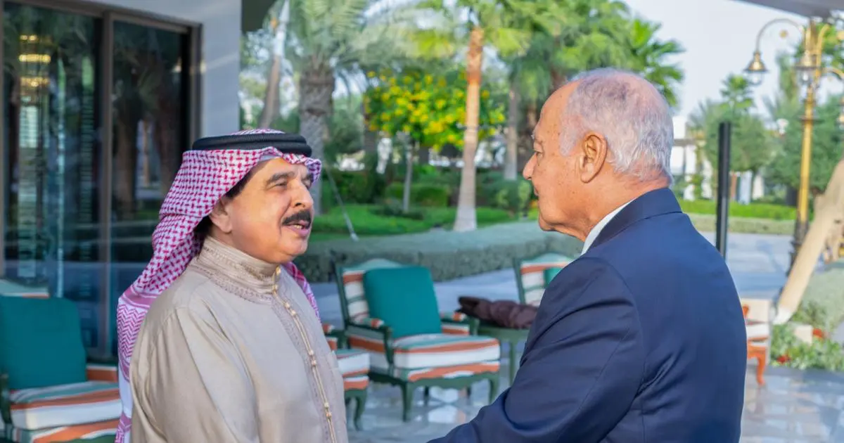 ملك البحرين يثمن جهود الجامعة العربية بتعزيز التعاون العربي