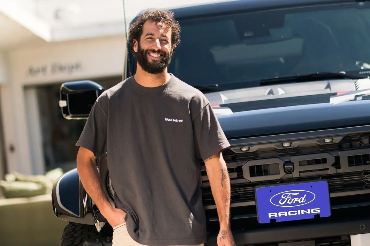 Daniel Ricciardo goes airborne at Ford’s Raptor Rally in return to racing seat
