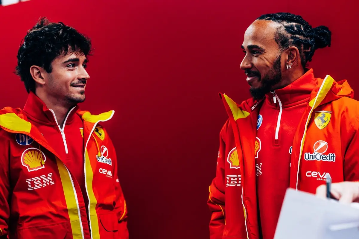 Lewis Hamilton and Charles Leclerc rank their Christmas films in Ferrari festivities
