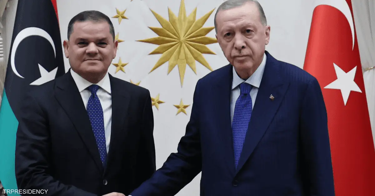 أردوغان يعزي الدبيبة في وفاة الحداد ومرافقيه في حادث الطائرة