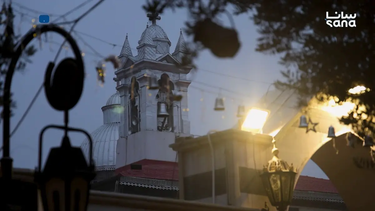 أجواء الاحتفالات بعيد الميلاد في كنائس دمشق القديمة