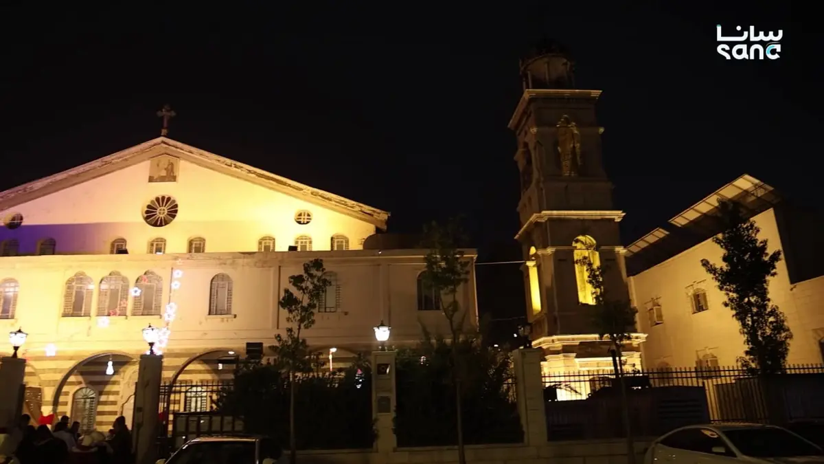 قداس في الكاتدرائية المريمية للروم الأرثوذكس بدمشق بمناسبة عيد الميلاد