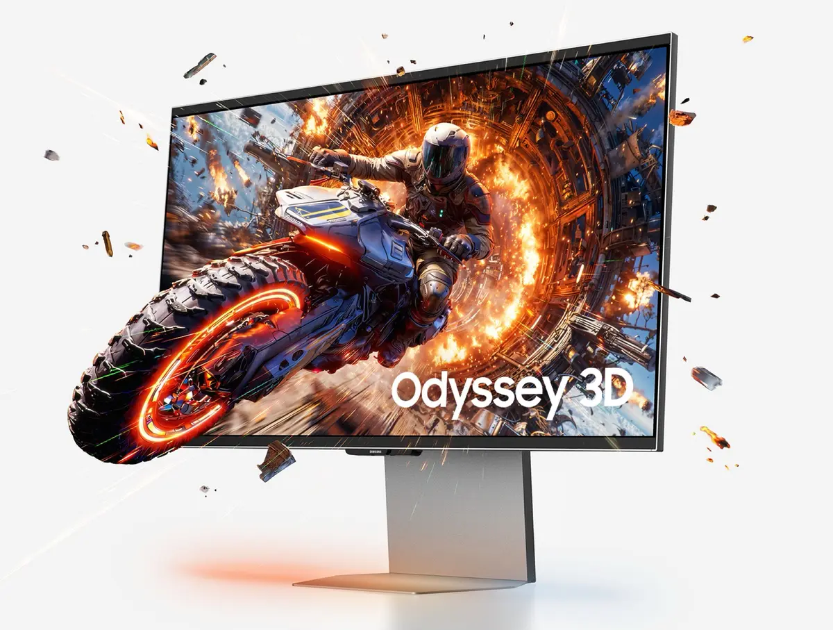 شاشة سامسونج Odyssey G90XH 6K للألعاب بتقنية 3D بدون نظارات 165Hz