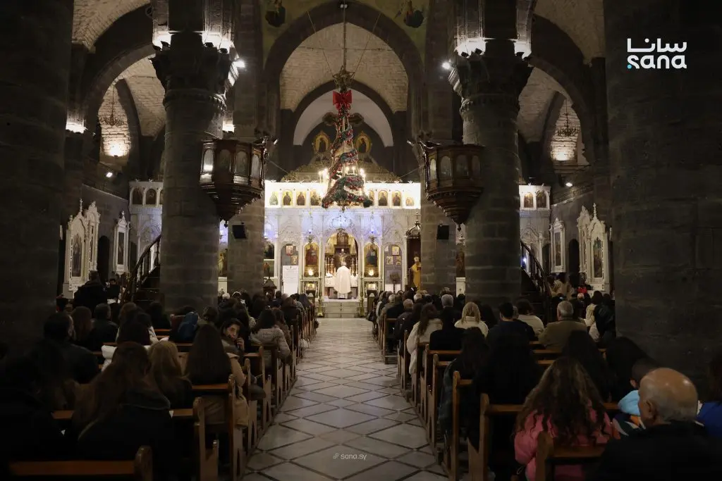 الطوائف المسيحية في سوريا تحتفل بعيد الميلاد المجيد بإقامة الصلوات والقداديس