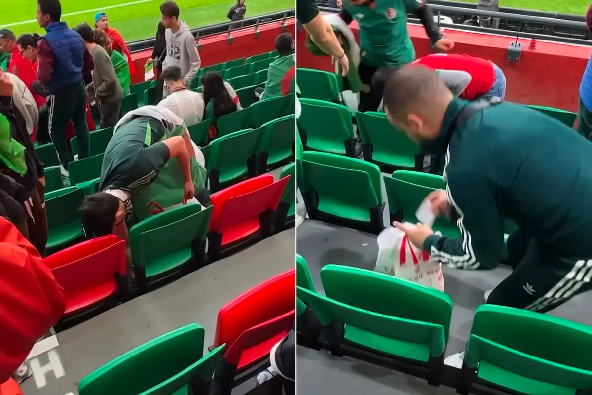 شاهد.. جماهير الجزائر تنظف الملعب بعد الفوز على السودان بكأس أفريقيا