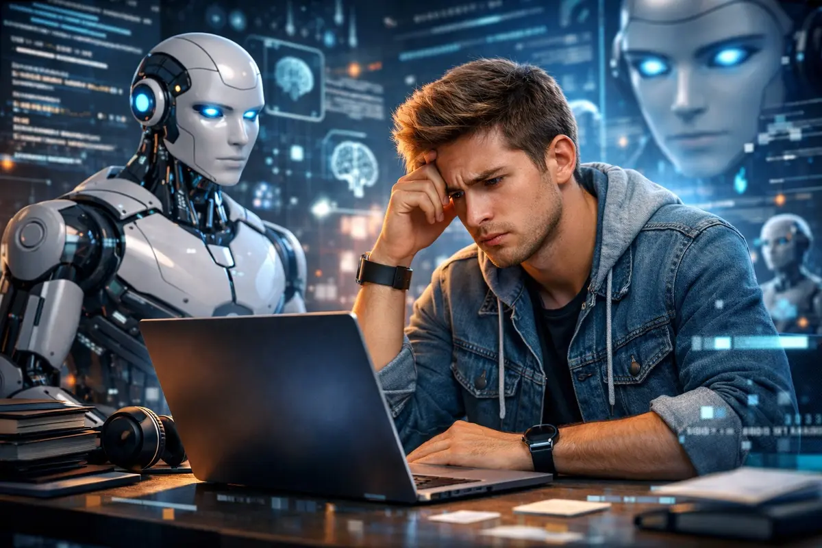 «قلق الذكاء الاصطناعي».. كيف يواجه «الجيل Z» رعب التقادم المهني وضغط المواكبة؟