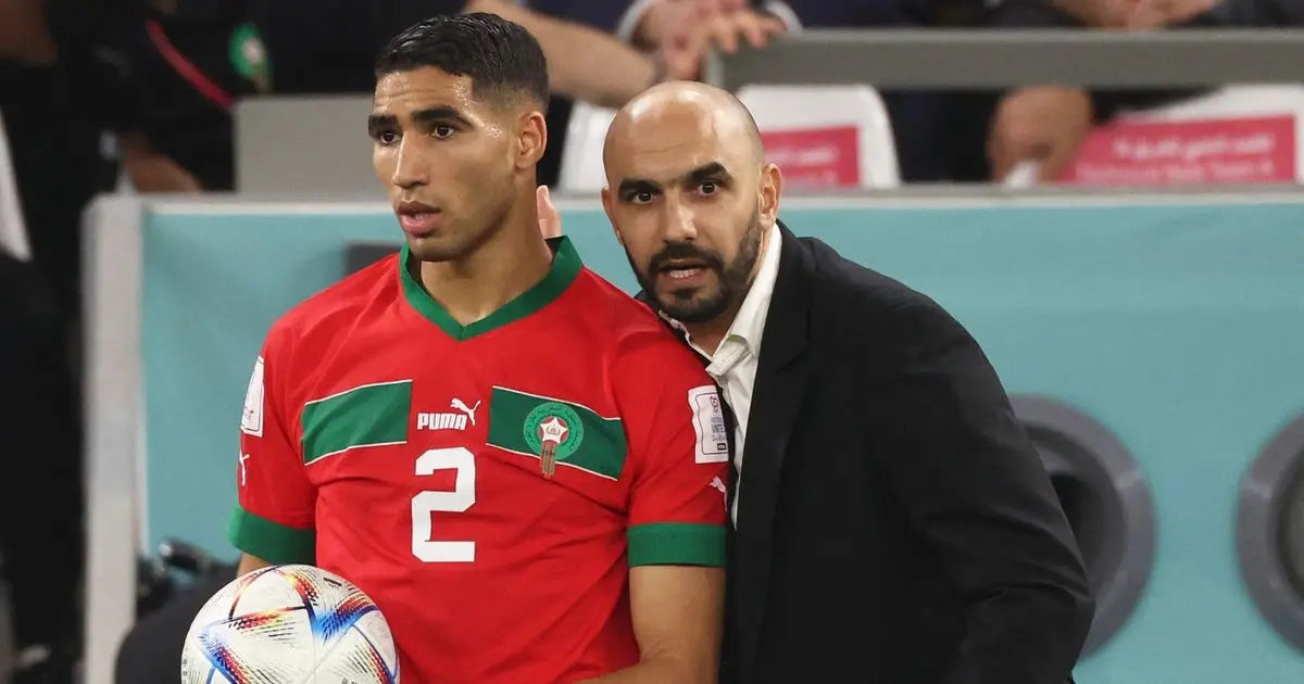 الركراكي: حكيمي في المغرب مثل صلاح مع مصر وماني مع السنغال