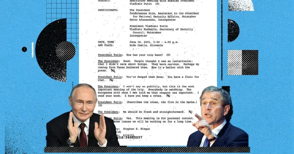 "المجلة" تنشر محاضر لقاءات بوش وبوتين: من التحالف إلى العداء (1 من 3)
