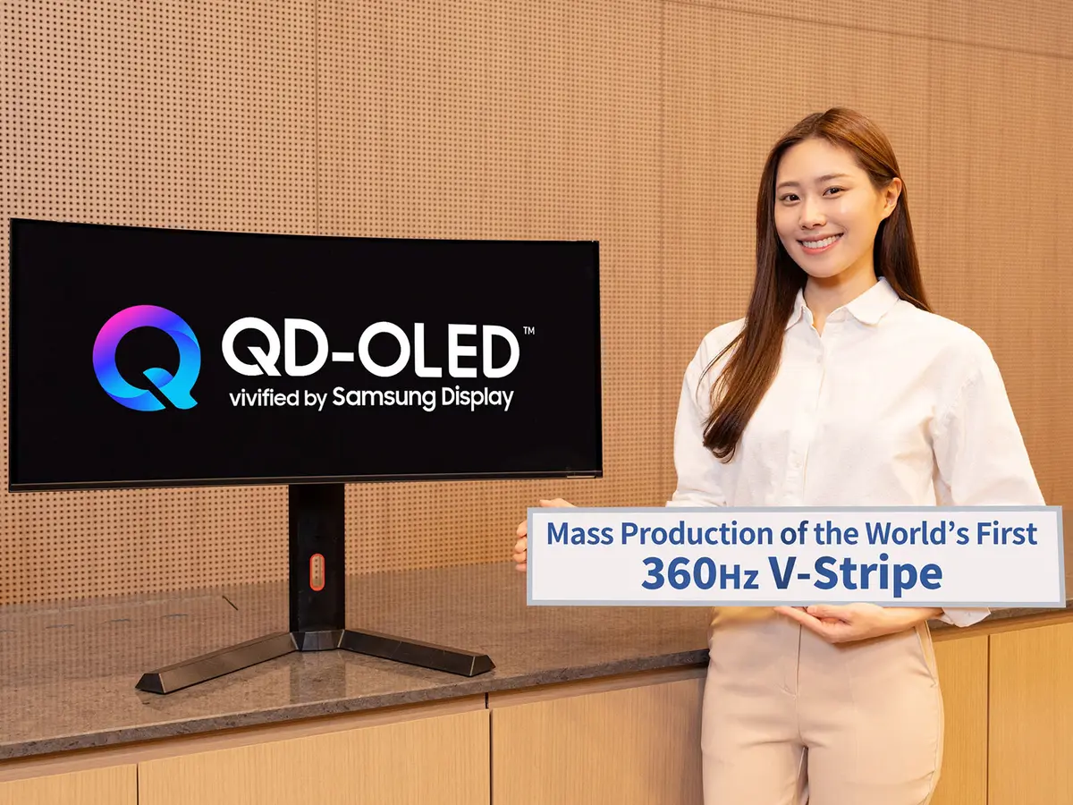 سامسونج تكشف عن شاشة QD-OLED مثالية للمكاتب والألعاب بدقة عالية