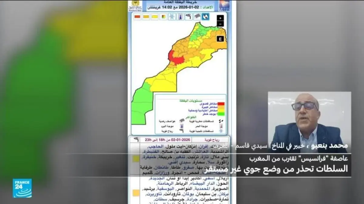 عاصفة فرنسيس تهب على المغرب