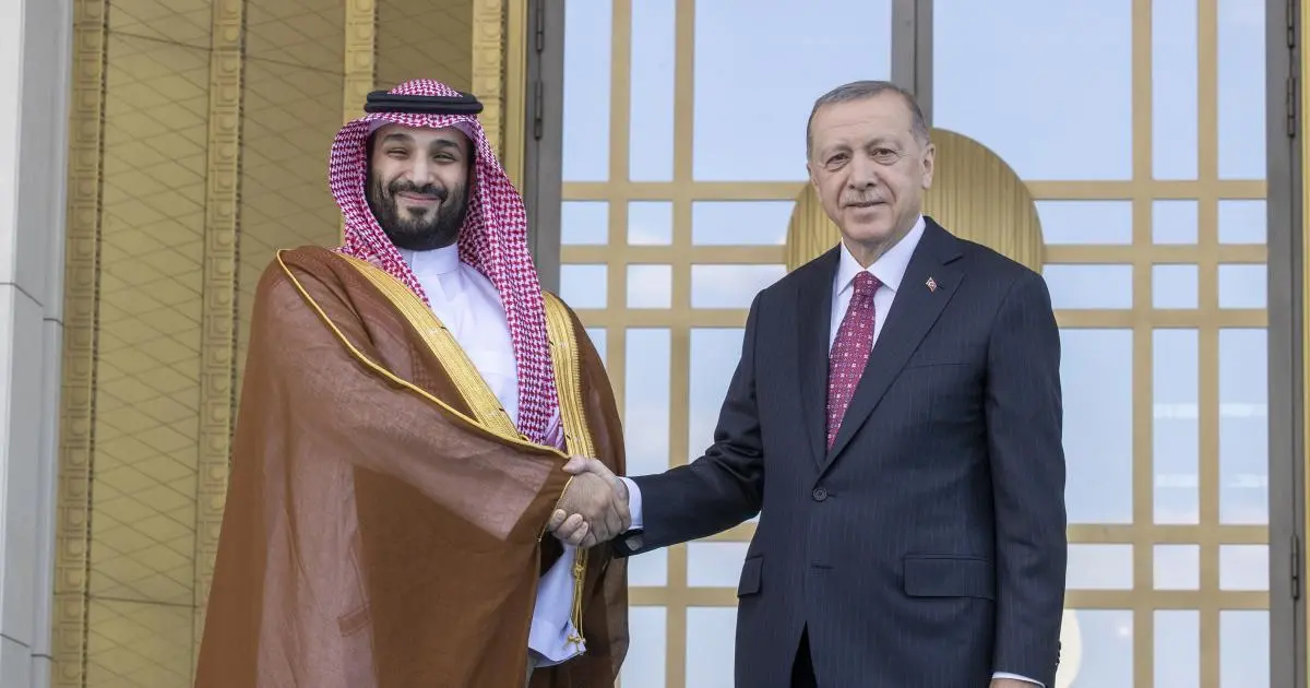 ولي العهد السعودي وأردوغان يبحثان تطورات اليمن وغزة