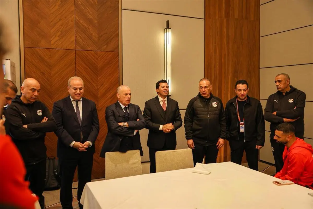 أشرف صبحي وهاني أبو ريدة يهنئان منتخب مصر بالتأهل لدور الـ8 في كأس أمم إفريقيا