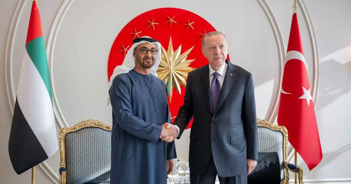 أردوغان يؤكد لمحمد بن زايد دعمه لوحدة اليمن والصومال