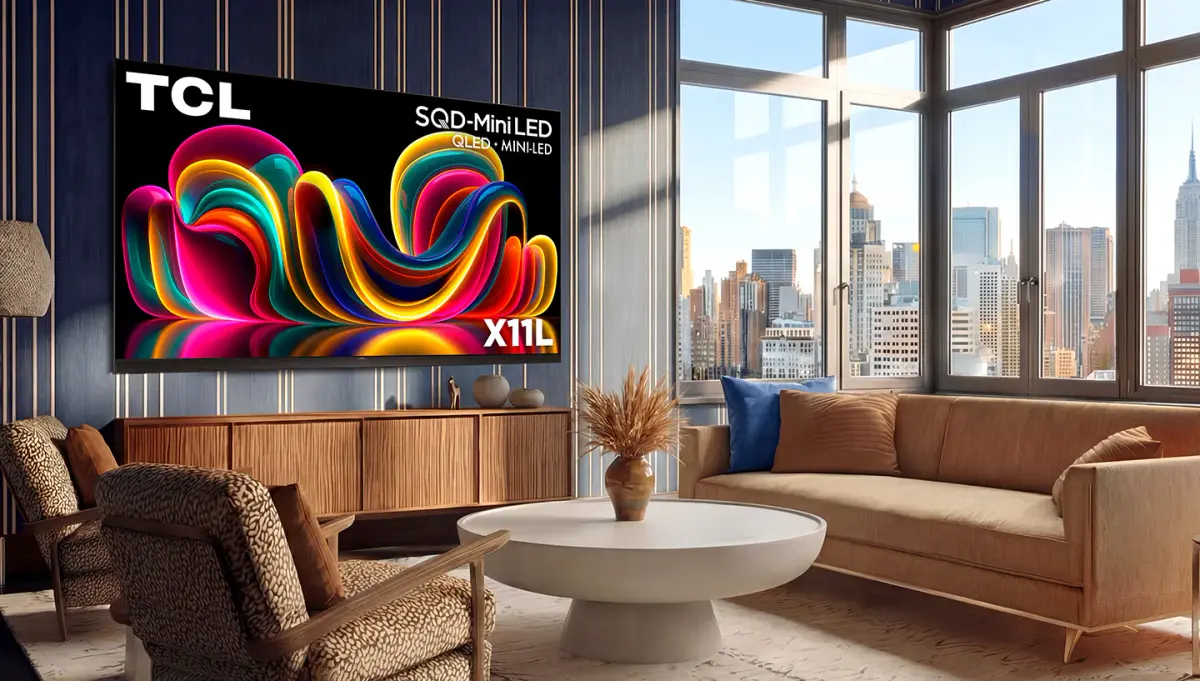 TCL تطلق تلفزيونات X11L SQD-Mini LED بسطوع 10,000 نت ومنطقة تعتيم 20,000