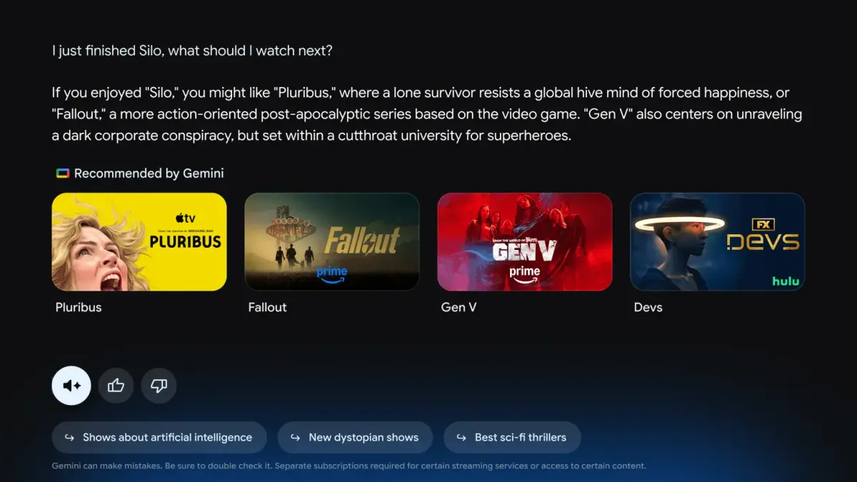 جوجل تستعرض ميزات Gemini الجديدة للتلفاز في 2026 - سوالف سوفت