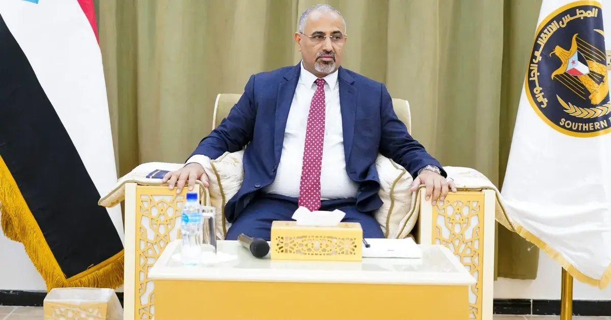 "التحالف": عيدروس الزبيدي هرب بحرا إلى أرض الصومال وتم نقله إلى أبوظبي