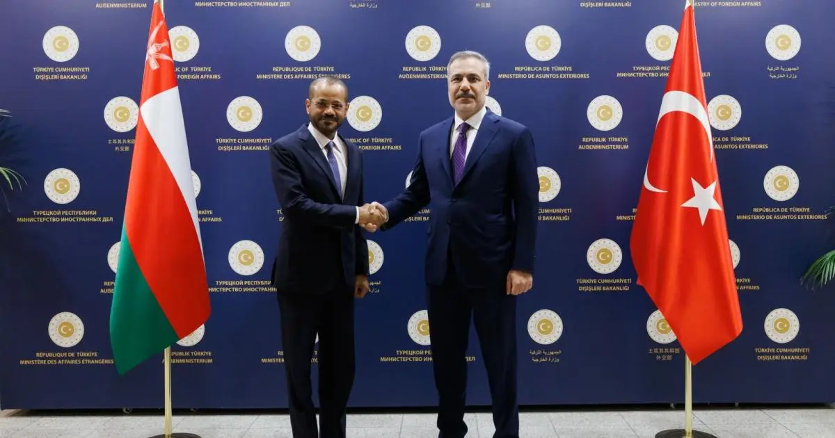 عُمان وتركيا تؤكدان توافق الرؤى وتعزيز التعاون المشترك
