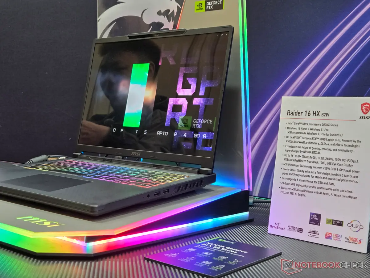 MSI تطلق لابتوبات ألعاب جديدة بمعالجات AMD وIntel وبطاقات RTX 5080 و5090