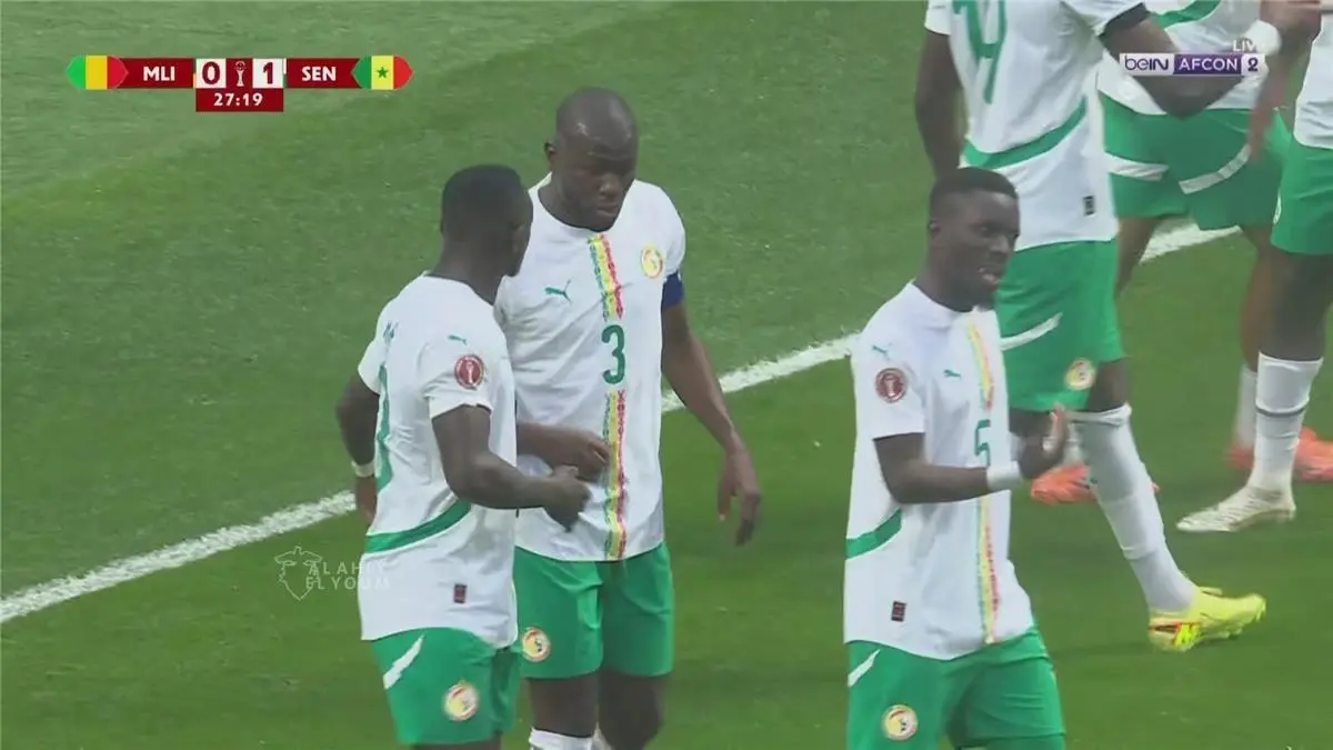 ندياي يسجل هدف السنغال الأول أمام مالي في كأس أمم إفريقيا