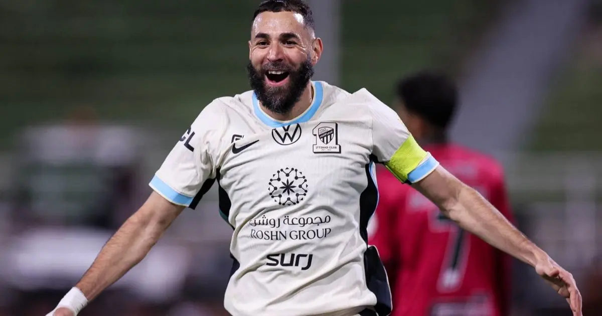 كريم بنزيما الأفضل في مباراة الاتحاد والخلود ومفاجأة بالمركز الثاني