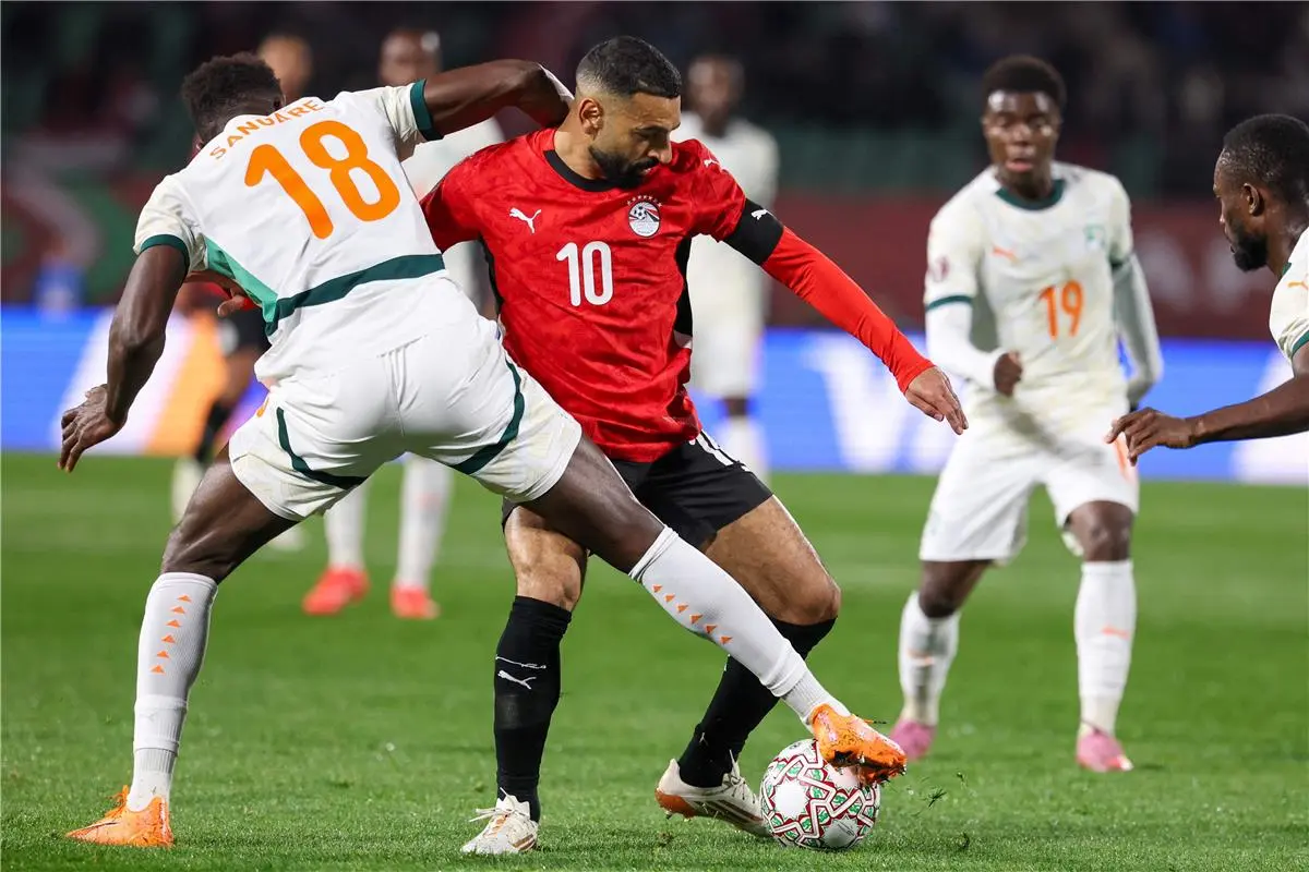 ترتيب هدافي كأس أمم إفريقيا بعد هدفي محمد صلاح وعمر مرموش أمام كوت ديفوار