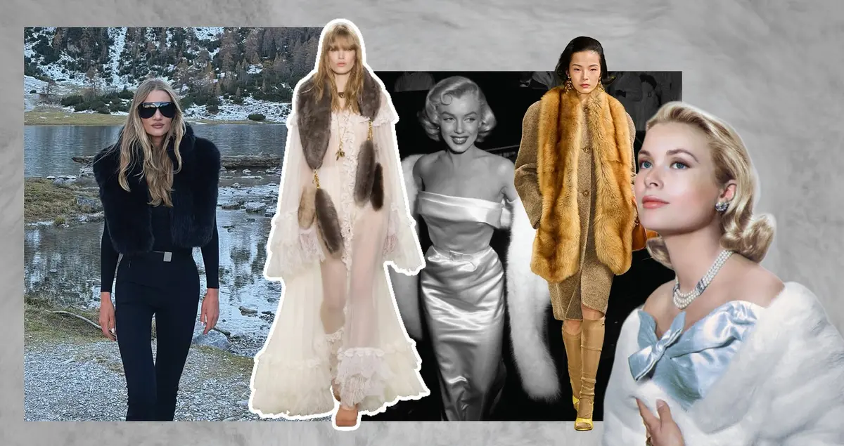 شال الفرو... حليف المرأة التي لا تخاف