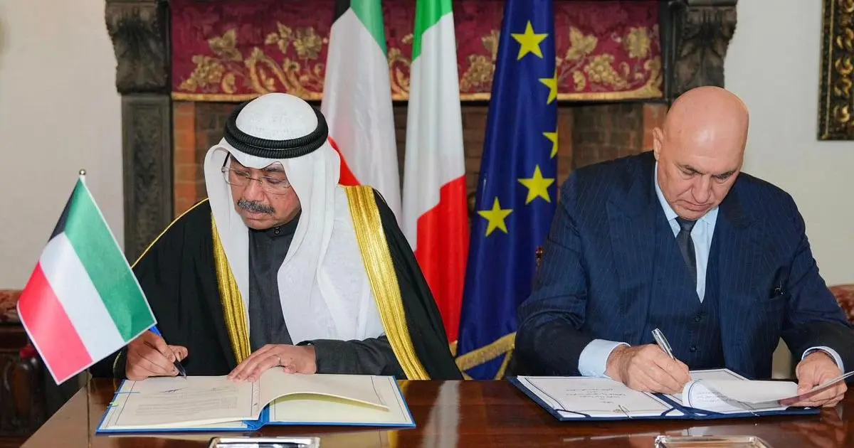 الكويت وإيطاليا توقّعان اتفاقية للتعاون العسكري