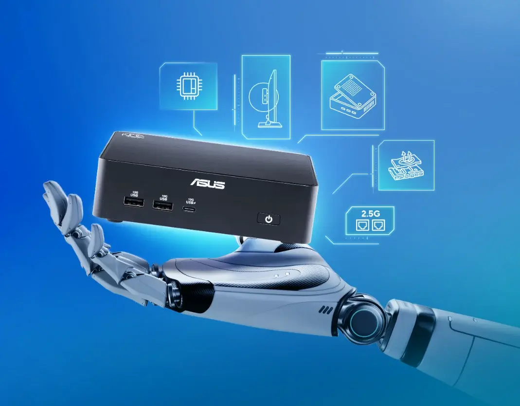 إطلاق ASUS لجهاز NUC 16 Pro Mini PC بمعالج Intel Core Ultra ودعم رباعي للشاشات