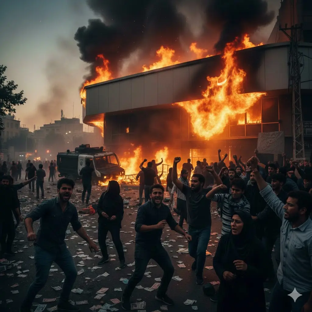 "أحجار الدومينو".. كيف تحول انهيار بنك لعاصفة احتجاجات في إيران؟ - Economy Plus