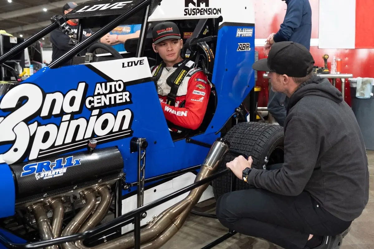 Jesse Love celebrates Xfinity title by racing all 'winter'