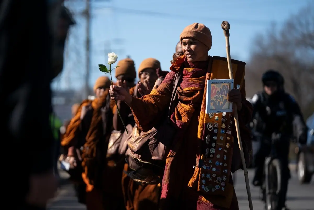 Walk For Peace visits Charlotte Motor Speedway