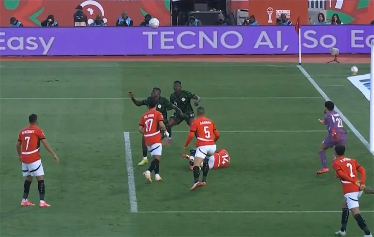 الفار يلغي هدفًا لـ نيجيريا أمام مصر في كأس أمم إفريقيا