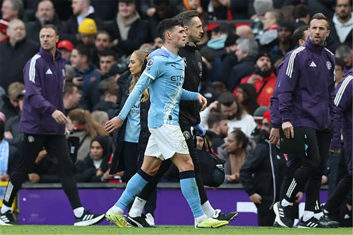 سبب استبدال فيل فودين أمام مانشستر يونايتد في الدوري الإنجليزي