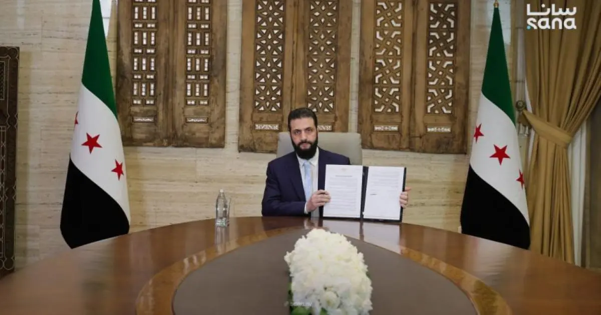 الشرع يوقع على اتفاق وقف شامل لإطلاق النار مع "قسد"