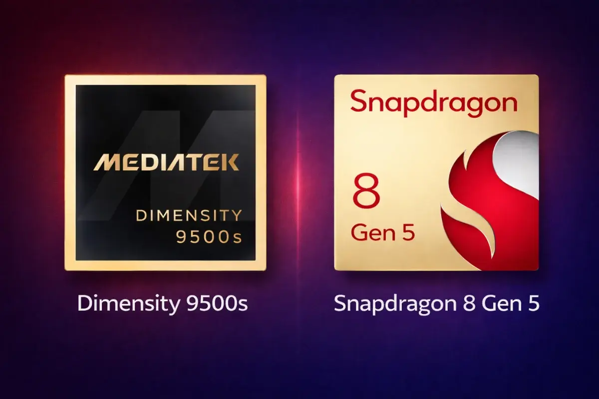 مقارنة بين معالجي Dimensity 9500s وSnapdragon 8 Gen 5: أيهما أسرع؟