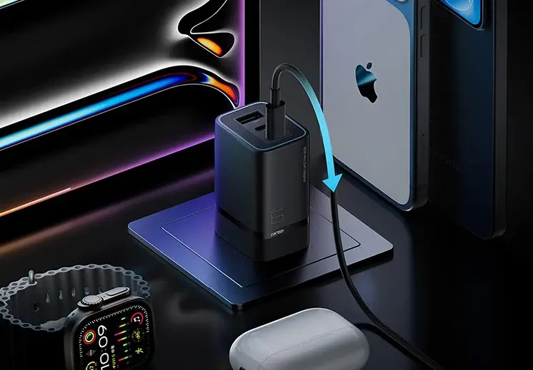 إطلاق شاحن Cuktech 6 Mini GaN بقوة 90 واط وثلاثة منافذ وشحن ذكي